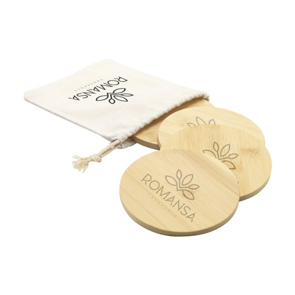 Bamboo Coaster Set onderzetters