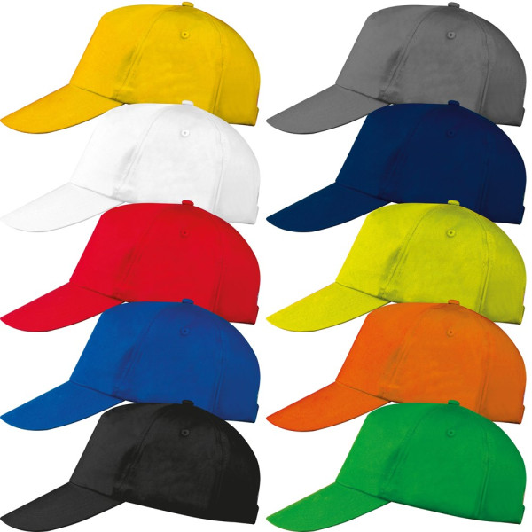AZO-vrij katoenen baseball-cap, 5 panels